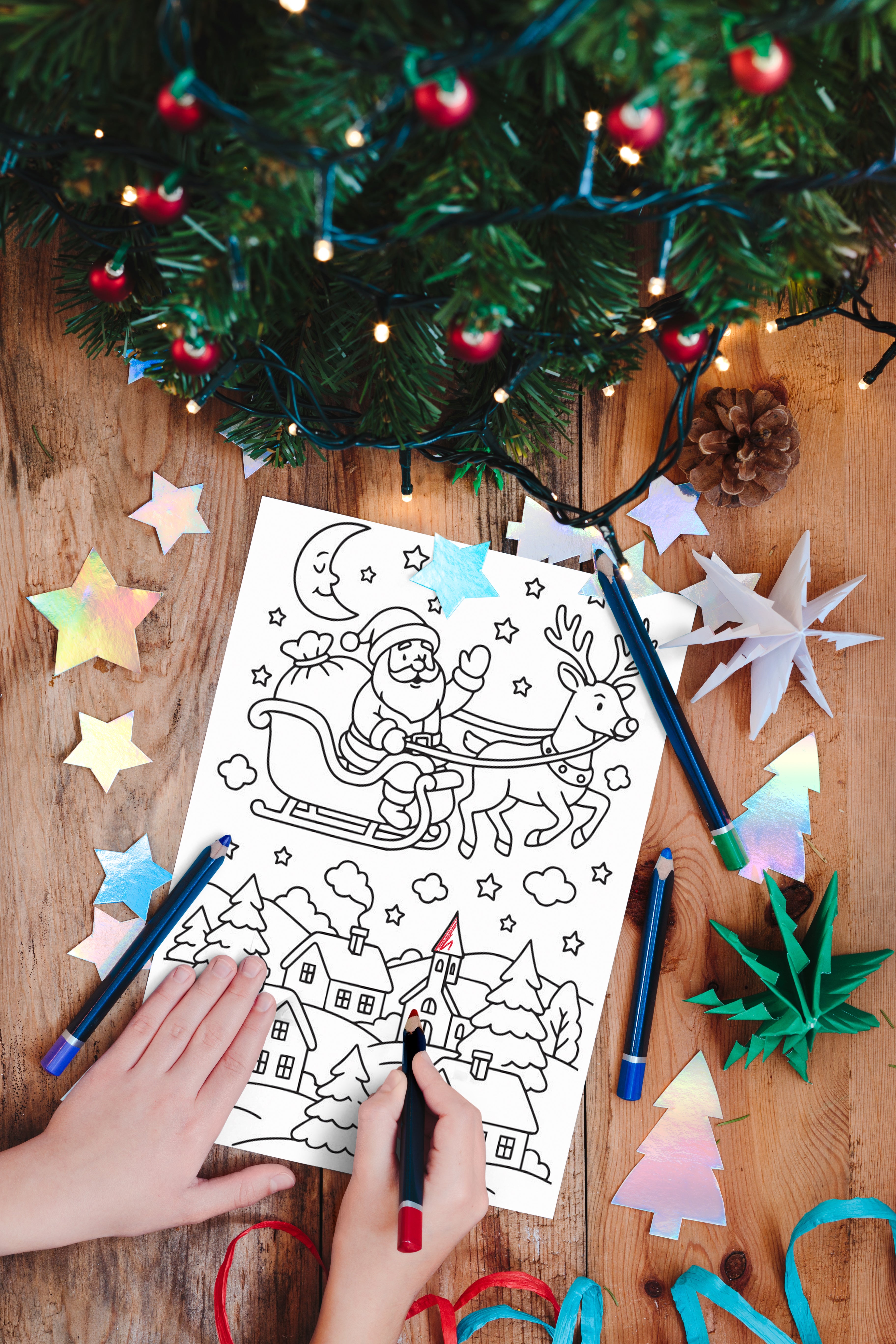 Christmas Digital Coloring Book | Printable for Kids | Winter Holidays Activity | Children's Arts
