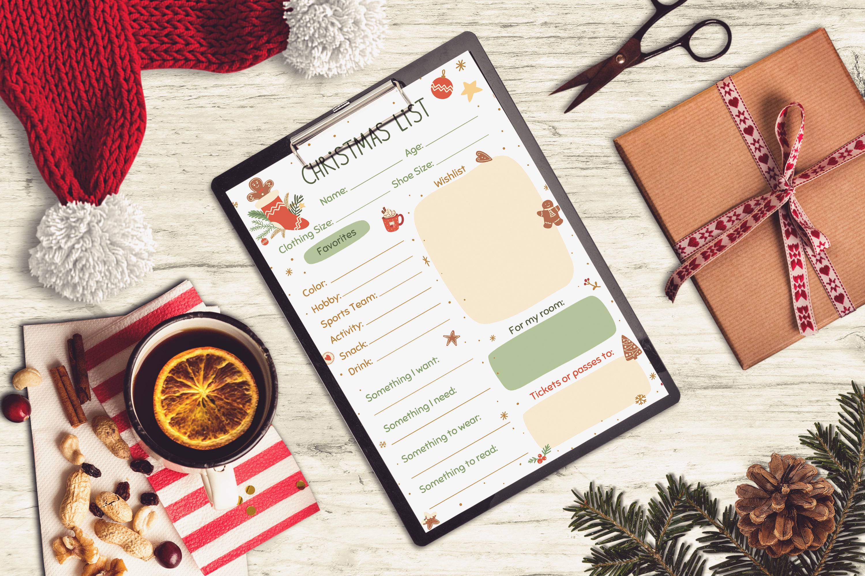 Christmas Wishlist Bundle | Printable for Kids | Winter Holidays Activity | 3 Pack