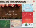 Christmas Digital Background Bundle | Customizable Design | Winter Holidays Backdrops | Layout Download