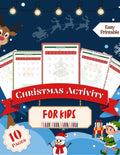 Christmas Math Worksheets for Kids | Addition and Subtraction Problems + Word Puzzle | Educational Activity Pack | Printable Activity Pack