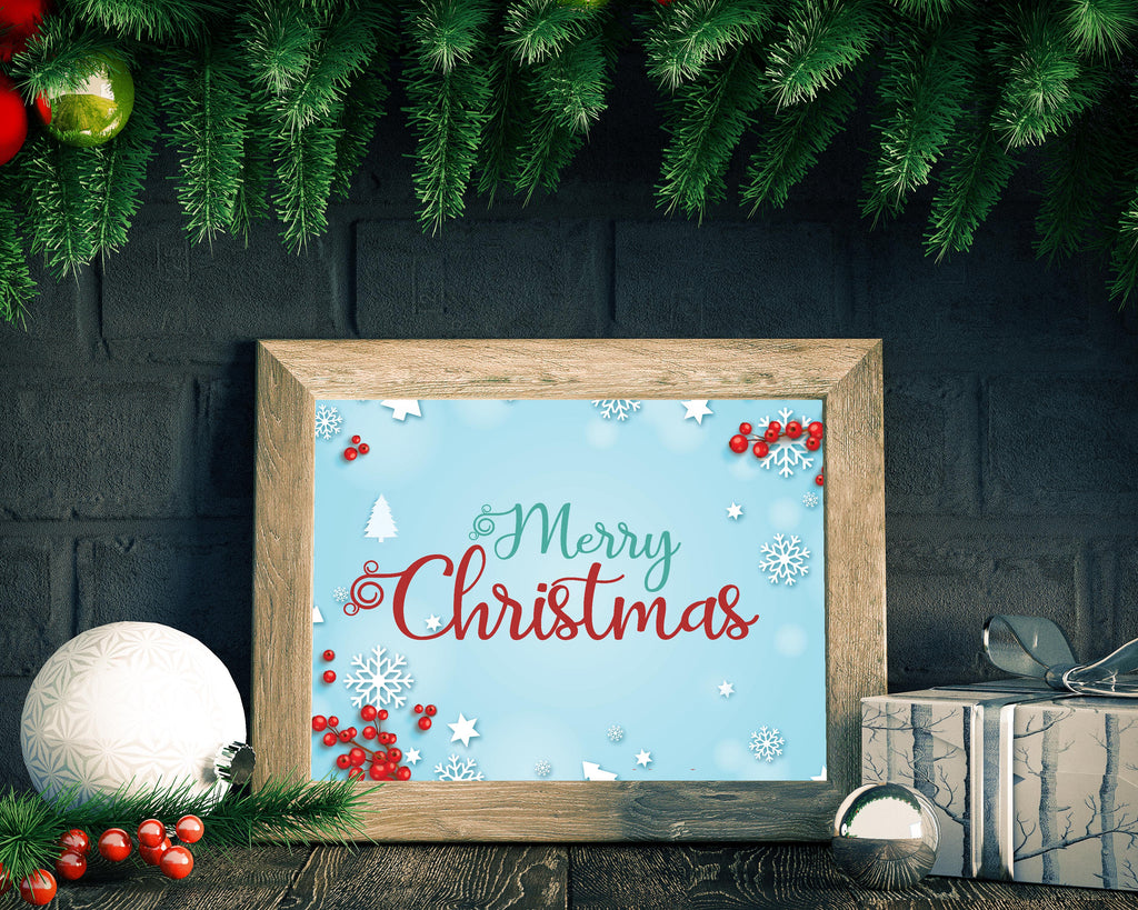 Christmas Digital Background Bundle | Customizable Design | Winter Holidays Backdrops | Layout Download