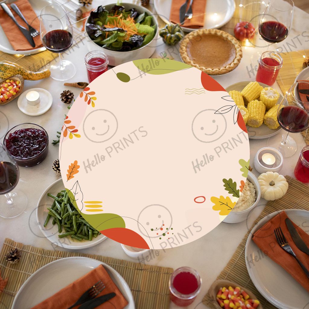 Thanksgiving Digital Background | Customizable Design | Aesthetic Feast Backdrop | Digital Layout Download