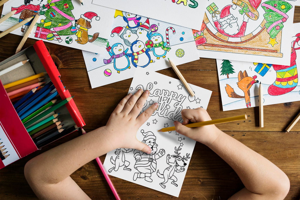 Christmas Digital Coloring Book | Printable for Kids | Winter Holidays Activity | Children's Arts