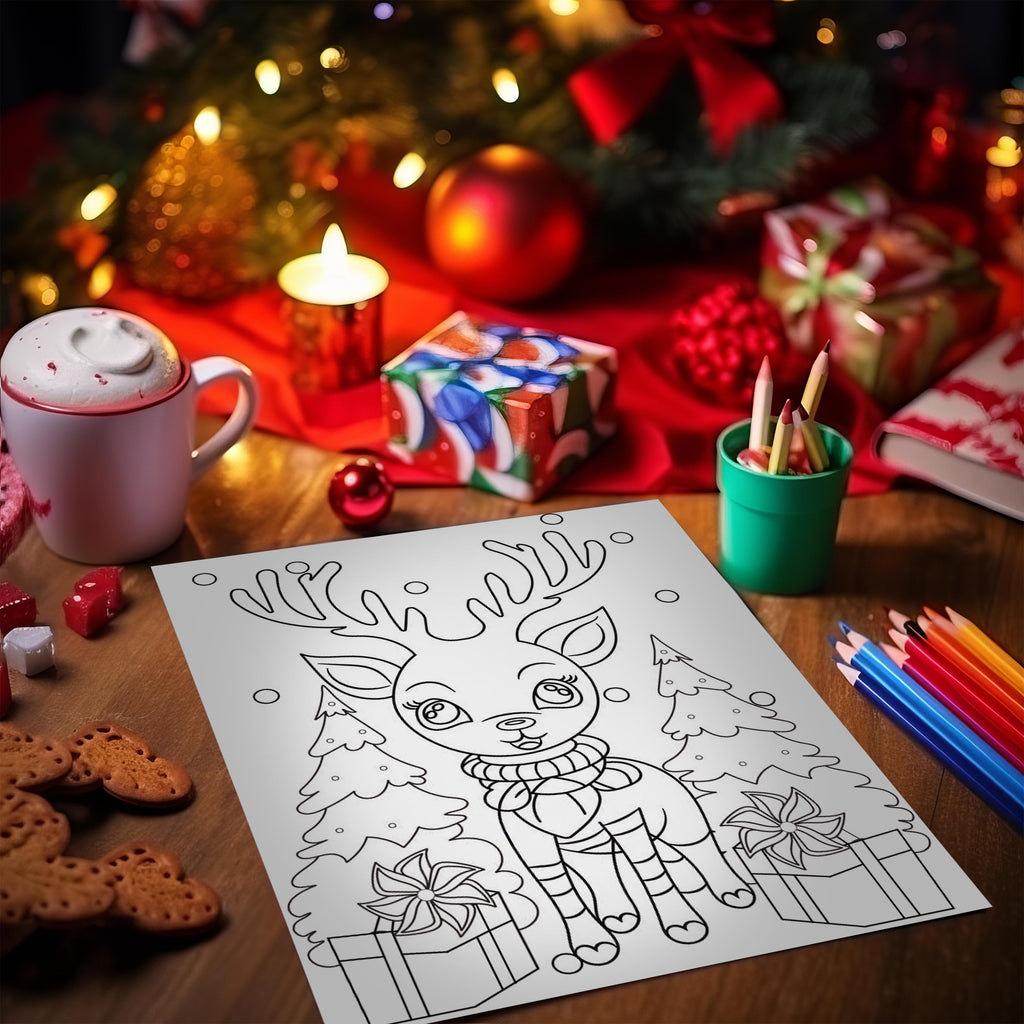 Christmas Digital Coloring Book | Printable for Kids | Winter Holidays Activity | Children's Arts