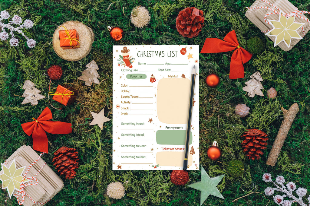 Christmas Wishlist Bundle | Printable for Kids | Winter Holidays Activity | 3 Pack