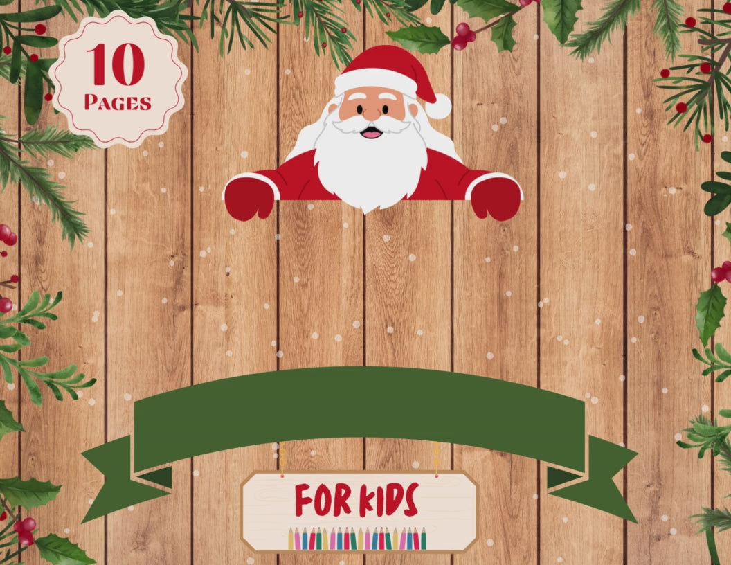 Christmas Math Worksheets for Kids | Addition and Subtraction Problems + Word Puzzle | Educational Activity Pack | Printable Activity Pack